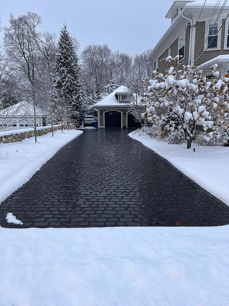heated outdoor walkway and driveway installation lexington ma